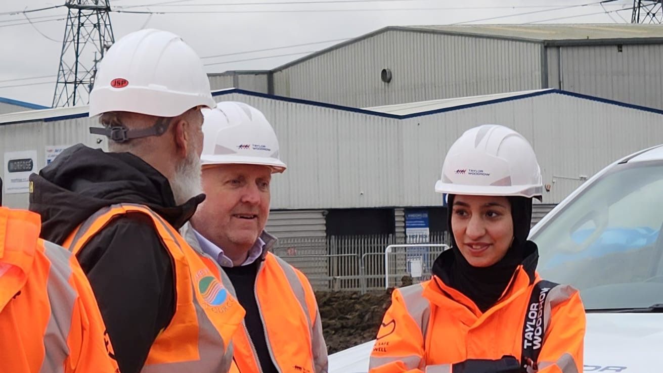 Enfield Council Leader Visits our Meridian Water SIW Site